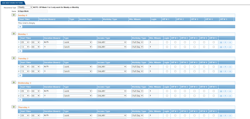 add-work-pattern-hrm-software-application